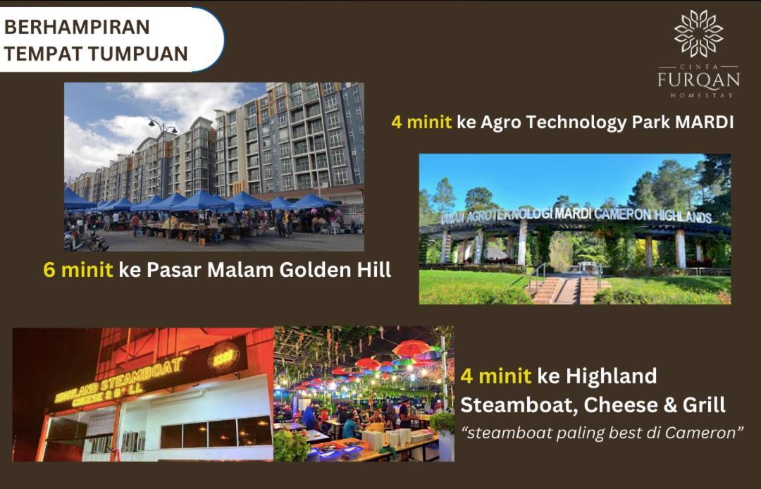 Homestay Cinta Furqan 1 - Apartment Cameron Highland Tanah Rata Eksteriør bilde